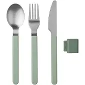 Mepal campinggeschirr - Besteckset Silueta 3-teilig - Nordic sage - Campingbesteck