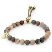 FYNCH-HATTON Armband Blue Sponge Coral Armband in gold | Gr.: onesize