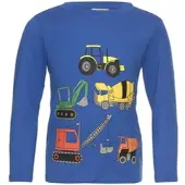 Kidsworld Langarmshirt "Bagger", Baufahrzeuge für kleine Jungs
