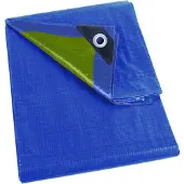 Perel Plane - Blau/Khaki - Wasserfest - 12 x 15 m
