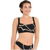 Lisca Gemoldefer Bikini BH Valencia | Grösse: 46D | Farbe: Schwarz