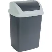MAUL Tret-Abfalleimer MAULcycle 40 l Edelstahl 37.6 x 47 x 49 cm silber