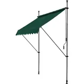 Pro-Tec Klemmmarkise ‘Stem’ Stahlgestell 150 cm breit Dunkelgrün