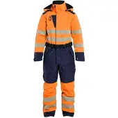 Blakläder Damen High Vis Winter Overall 6726, Farbe:High Vis Orange/Marineblau, Größe:XS