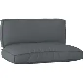 vidaXL Palettenkissenset 2 pcs Anthrazit Oxford-Stoff