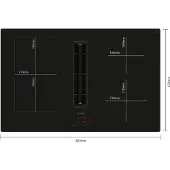 Siemens iQ500 ED811BS16E, Schwarz, Integriert, 80 cm, Zonen-Induktionskochfeld, Glaskeramik, 4 Zone(n)