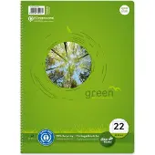 Ursus Staufen 10er-Pack Collegeblöcke »green« A4 Lineatur 22 kariert grün