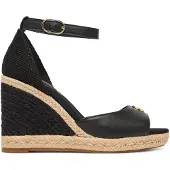 Tommy Hilfiger Espadrilles Plate High Wedge Espad FW0FW09517 Schwarz 41