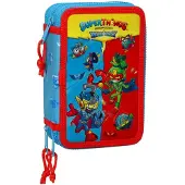 Safta Dreifaches Federmäppchen Rescue force 12.5 x 19.5 x 5.5 cm Blau (36 Stücke)