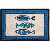 Excelsa Fußmatte Ocean Kokosnuss 60x1,5x40 cm Bunt