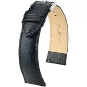 Hirsch 01502050-2-22 Uhrenarmband Kansas L 22 mm Leder Schwarz