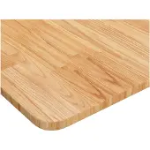 vidaXL Waschtischplatte Dunkelbraun 100x60x1,5 cm Massivholz Behandelt