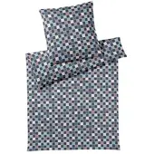 Elegante Mako-Jersey-Kissenbezug einzeln Scrabble Jersey Farbe Nachtblau Größe 40x80