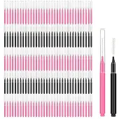 Wella 150 Stück -Augenbrauenpinsel mit Kappe, Augenbrauen-Laminierpinsel, Augenbrauen-Spoolie-Bürstenkamm, Augenbrauen-Wimpernlift-Werkzeuge, Wimpern