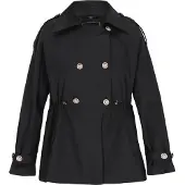 Faina Mantel Frauen Schwarz