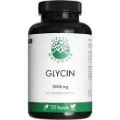 Heilpflanzenwohl GmbH Green Naturals Glycin 2000 mg Kapseln Vegan 120 ST