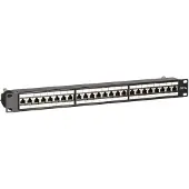 Dsit Patchpanel 19" CAT 6a STP - 24 ports
