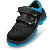 Uvex 2 xenova Sicherheitsschuh S1P Sandale gelocht schwarz/blau 50 - 9553250 - schwarz/blau