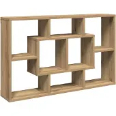 vidaXL Wandregal Artisan-Eiche 85 x 16 x 52,5 cm Holzwerkstoff