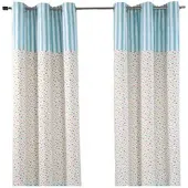 Homescapes ÖSENVORHANG Sterne blickdicht 2er-Set, 137/182 cm