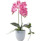Homescapes KUNSTBLUME Orchidee rosa im Deko-Topf, 54 cm