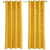 Homescapes ÖSENVORHANG Rajput blickdicht 2er-Set, 137/137 cm