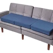Homescapes SOFA-AUFLAGE dunkelblau 150/50/10 cm – großes Sitzkissen orthopädisch
