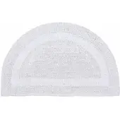 Homescapes BADEMATTE halbrund 50/80 cm, 100% Baumwolle, wendbar