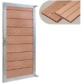 Neu.holz Gartentor 'Segovia' Gartentür 180 x 90 cm WPC Holzdekor Braun