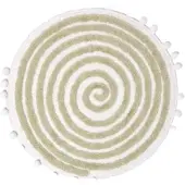 Homescapes BADEMATTE Spiral 60 cm, Baumwolle