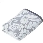 Homescapes HANDTUCH Damast grau