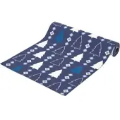 Homescapes TISCHLÄUFER Weihnachten – Winterland blau, 35/250 cm, 100% Baumwolle