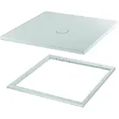 Bette BetteFloor Duschwanne mit Minimum-Wannenträger, 1100x900mm, 8631-430T1