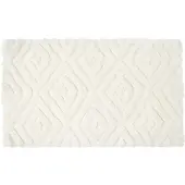 Homescapes BADEMATTE 50/80 cm Rautenmuster, Hochflor