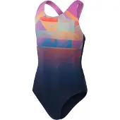 Speedo Digi Placement Splashback Badeanzug