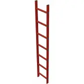 Zarges Schachtleiter 300mm lichte Breite GFK, 6 Sprossen