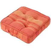 Homescapes SITZKISSEN Morocco terracotta gestreift 40/40/8 cm