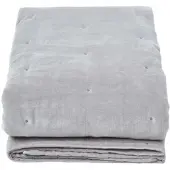 Homescapes SAMT-KUSCHELDECKE 120/150 cm, Baumwolle wattiert