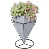 Homescapes KUNSTPFLANZEN Sukkulenten-Arrangement im Deko-Topf, 31 cm