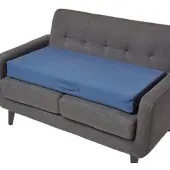 Homescapes SOFA-AUFLAGE dunkelblau 100/50/10 cm – Sitzkissen orthopädisch