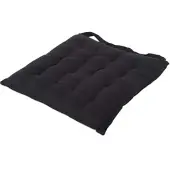 Homescapes STUHLKISSEN schwarz 40/40/6,5 cm