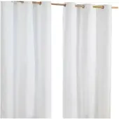 Homescapes ÖSENVORHANG blickdicht 2er-Set, 117/137 cm