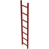 Zarges Schachtleiter 300mm lichte Breite GFK, 7 Sprossen