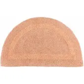 Homescapes BADEMATTE halbrund 50/80 cm, 100% Baumwolle, wendbar
