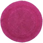 Homescapes BADEMATTE 80 cm rund, 100% Baumwolle, wendbar