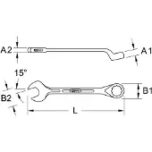 Ks Tools Ringmaulschlüssel, gekröpft