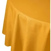 Homescapes TISCHDECKE senfgelb rund 178 cm, 100% Baumwolle