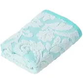Homescapes HANDTUCH Damast aqua