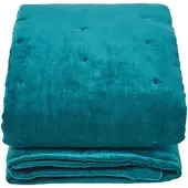 Homescapes SAMT-KUSCHELDECKE 120/150 cm, Baumwolle wattiert
