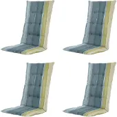 Madison – Hochlehnerkissen Nox – Mehrfarbig – 123 x 50 x 5 cm – 4er-Set